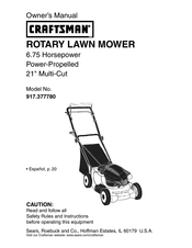 Craftsman 917.377780 Manual Del Usuario