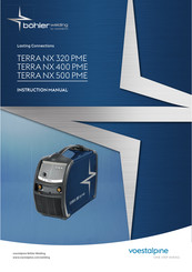 voestalpine Bohler Welding TERRA NX 320 PME Manual De Instrucciones
