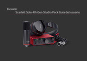 Focusrite Scarlett Solo 4th Gen Studio Pack Guia Del Usuario