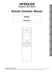 Hitachi RAR-5W1 Manual