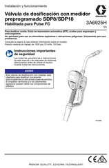 Graco SDP8 Instalación Y Funcionamiento