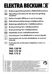 Elektra Beckum TNS 175 W Instrucciones De Servicio