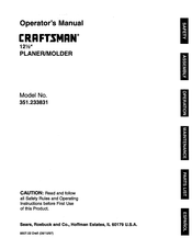 Craftsman 351.233831 Manual Del Operador