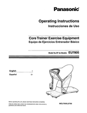 Panasonic EU7805 Instrucciones De Uso