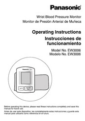 Panasonic EW3006 Instrucciones De Funcionamiento