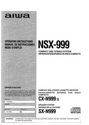 Aiwa NSX-999 Manual De Instrucciones