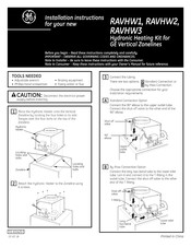 GE RAVHW1 Instrucciones De Instalación