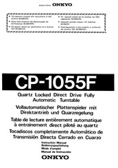 Onkyo CP-1055F Manual De Instruccion