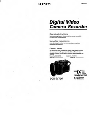 Sony DCR-SC100 Manual De Instrucciones