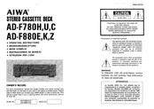 Aiwa AD-F880Z Instrucciones De Manejo