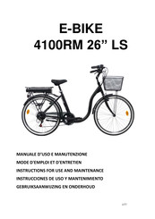 E-Bike E-4100 RM LS Instrucciones De Uso Y Mantenimiento