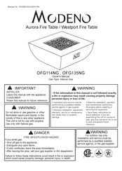 MODENO Aurora Manual Del Propietário