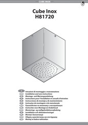 Bossini Cube Inox H81720 Instrucciones De Montaje Y De Mantenimiento