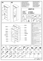 Forma Ideale KENT VS UP 00389 Instrucciones De Montaje