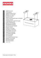 Franke FMAS BK EXTRA MATT F80 Manual De Uso