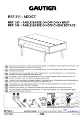 Gautier ADDICT 396 Instrucciones De Montaje