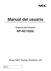 NEC NP-NC1503L Manual Del Usuario