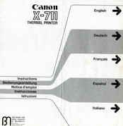 Canon X-711 Instrucciones