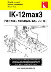 Koike Sanso Kogyo IK-12max3 Manual De Funcionamiento