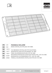GYS ETFE / JACK 18 V - 100 W Manual De Usuario