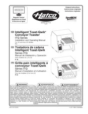 Hatco Intelligent Toast-Qwik ITQ-1750-2C Manual De Instalación Y Operación