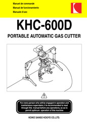 Koike Sanso Kogyo KHC-600D Manual De Funcionamiento