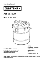 Craftsman 125.16819 Manual Del Usuario