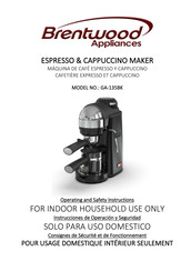 Brentwood Appliances GA-135BK Instrucciones De Operación Y Seguridad