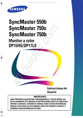 Samsung SyncMaster 750B Instrucciones De Usuario