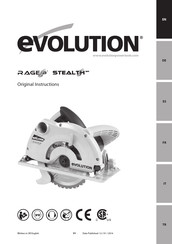 Evolution RAGE-B STEALTH-185 Instrucciones Originales