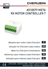 Cherubini META RX MOTOR CONTROLLER 7 Instrucciones