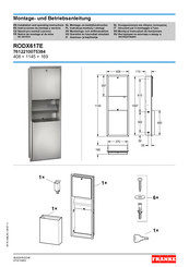 Franke RODX617E Instrucciones De Montaje Y Servicio