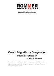 ROMMER FCM 321 NF INOX Manual Instrucciones