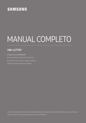 Samsung HW-LST70T Manual Del Usuario