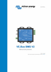 Victron energy VE.Bus BMS V1 Manual Del Producto