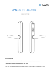 TECDOFY S2 Manual De Usuario