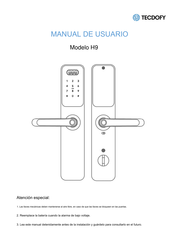 TECDOFY H9 Manual De Usuario