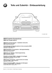 BMW F 46 0307 EVA Instrucciones De Montaje