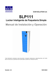 DCM SOLUTION SLP111 Manual De Instalación Y Operación