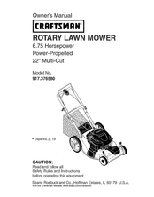 Craftsman 917.376580 Manual Del Usuario