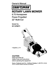 Craftsman 917.376571 Manual Del Usuario