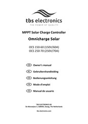 tbs electronics Omnicharge Solar Serie Manual De Usuario