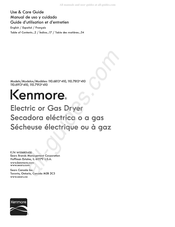 Kenmore 110.7813 410 Serie Manual De Uso Y Cuidado