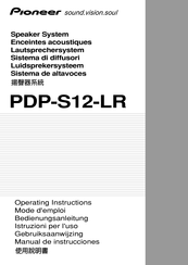 Pioneer PDP-S12-LR Manual De Instrucciones