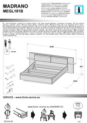 Forte MADRANO MEGL181B Instrucciones De Montaje