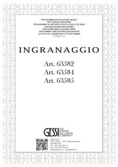 Gessi Ingranaggio 63582 Instrucciones De Montaje