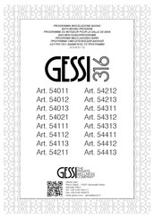 Gessi 316 54012 Instrucciones De Instalación