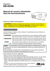 Hitachi ED-X45N Manual De Usuario