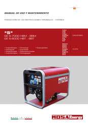 Mosa GE S-8000 BBT Manual De Uso Y Mantenimiento