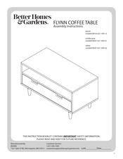 Better Homes and Gardens FLYNN BH47-021-399-01 Instrucciones De Ensamble